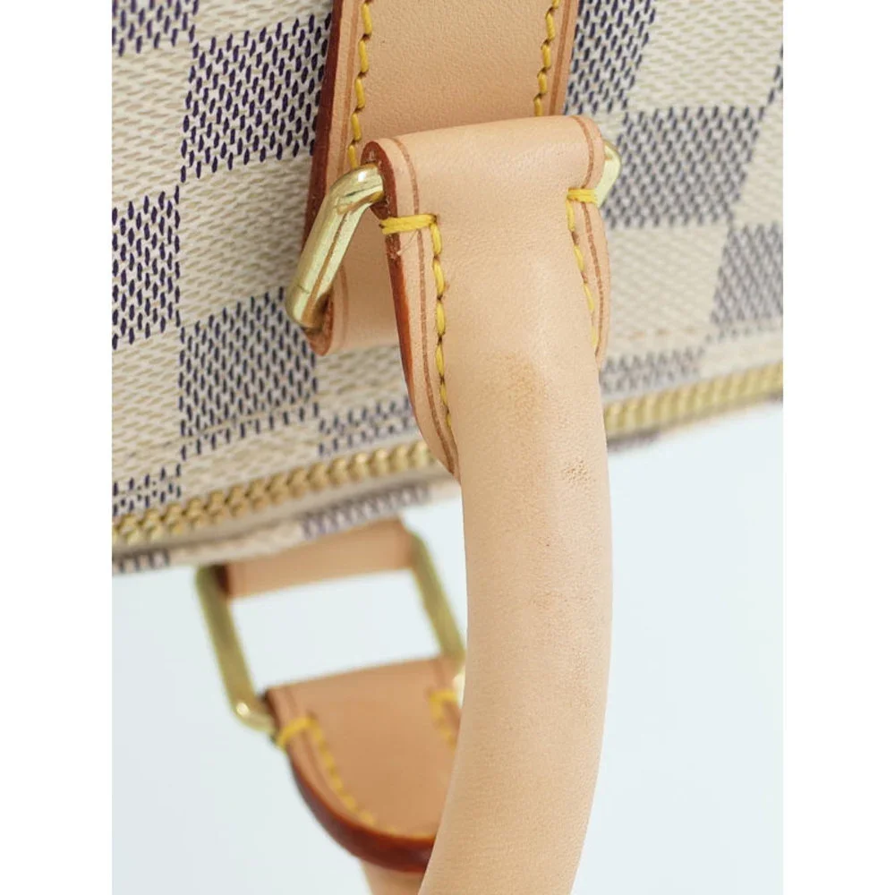 Louis Vuitton Keepall Bandouliere Damier Azur 2WAY Bag White